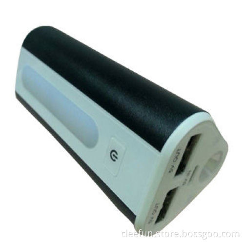 2014 Fashion design portable mobile charger, LED display, dual output and super LED torch